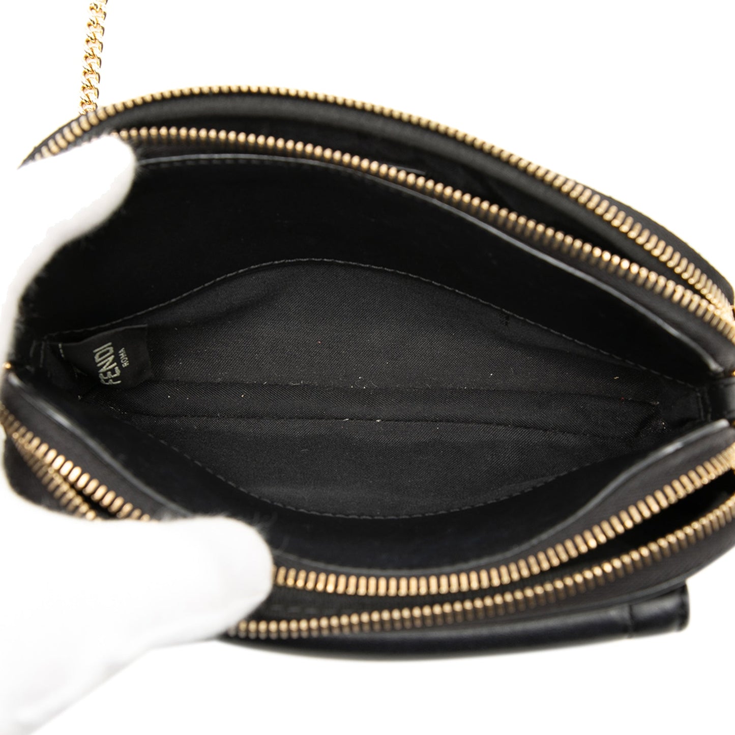 Fendi Leather Easy 2 Baguette Crossbody