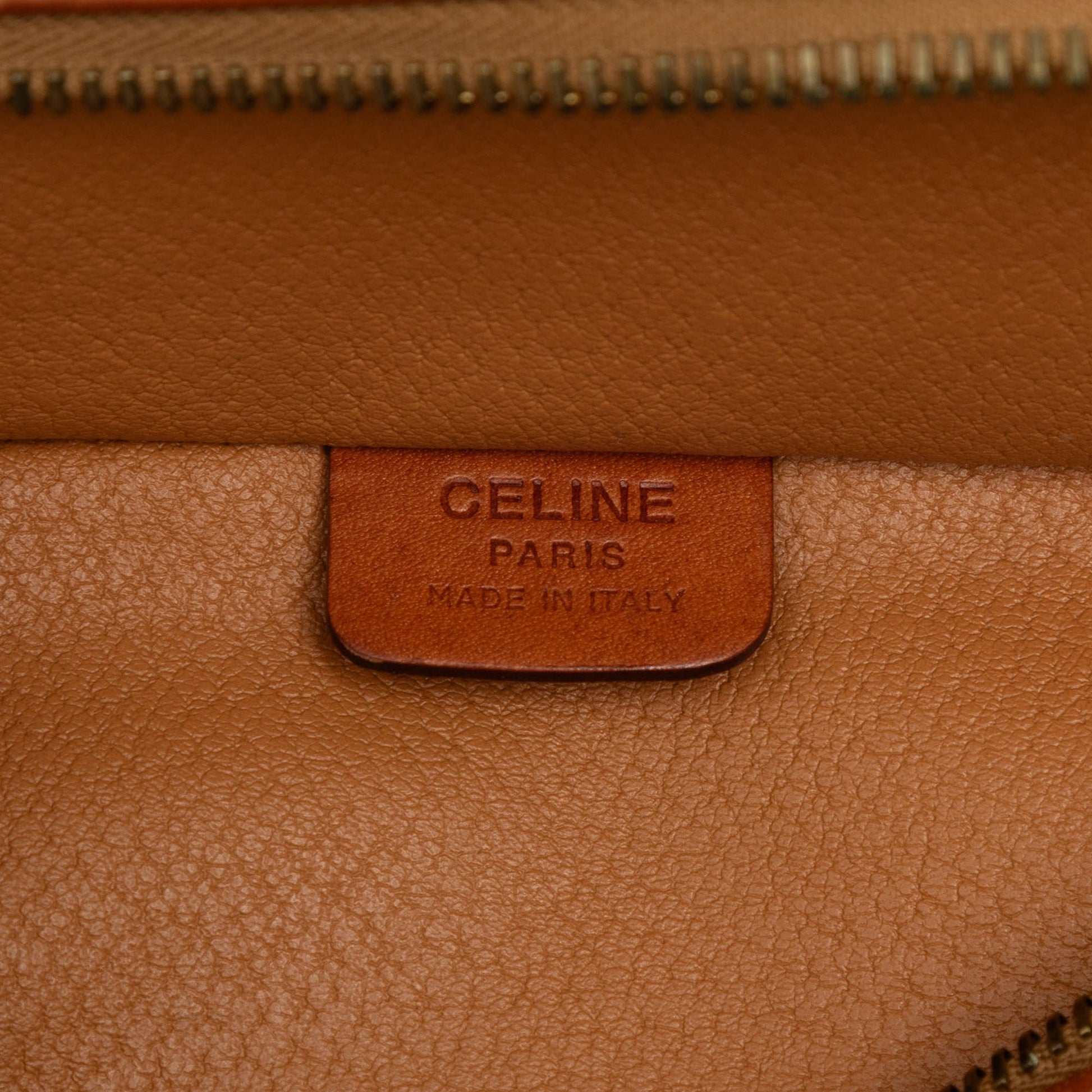 Celine Macadam Coated Canvas Vanity Bag
