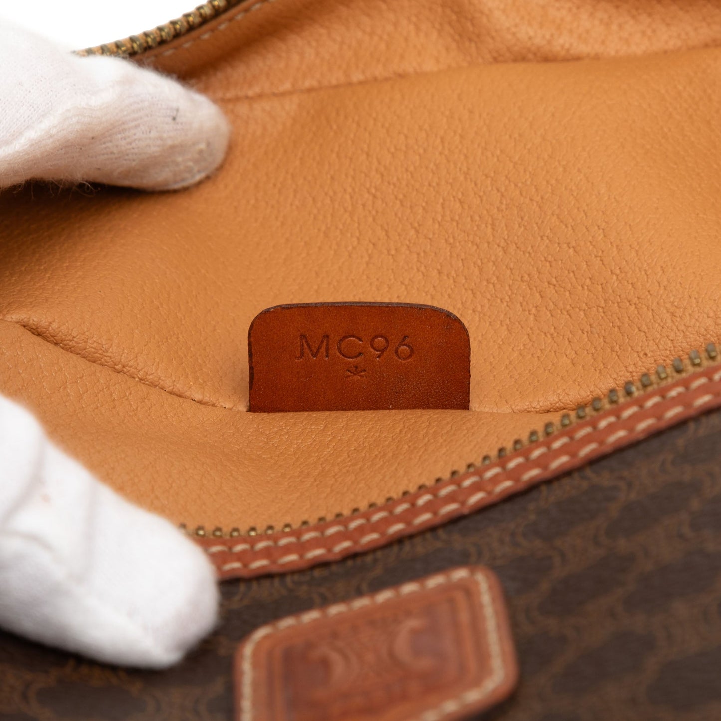 Celine Macadam Coated Canvas Vanity Bag