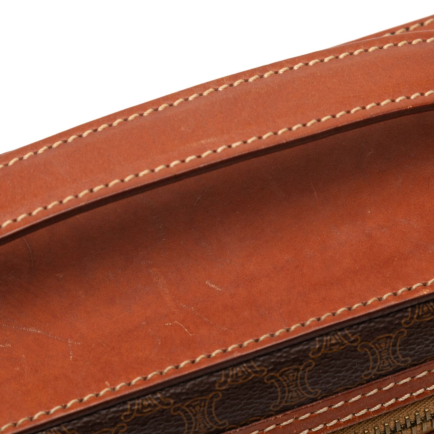 Celine Macadam Coated Canvas Vanity Bag