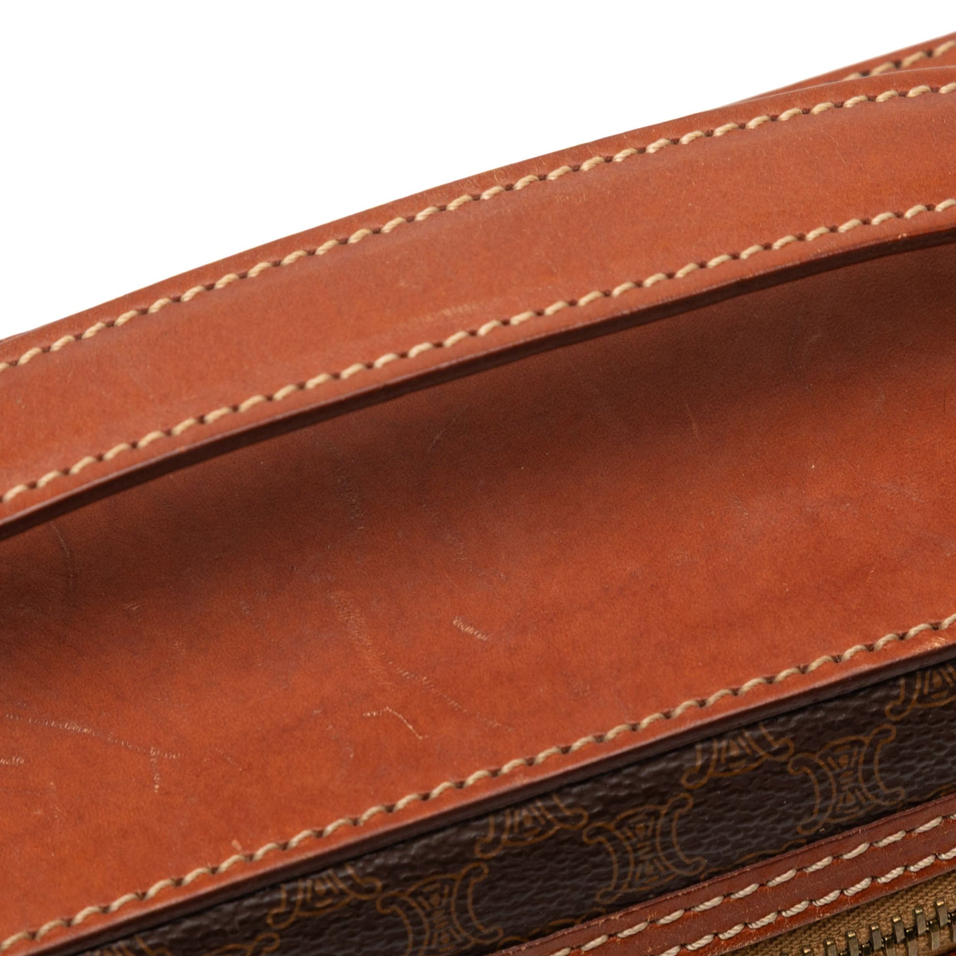 Celine Macadam Coated Canvas Vanity Bag