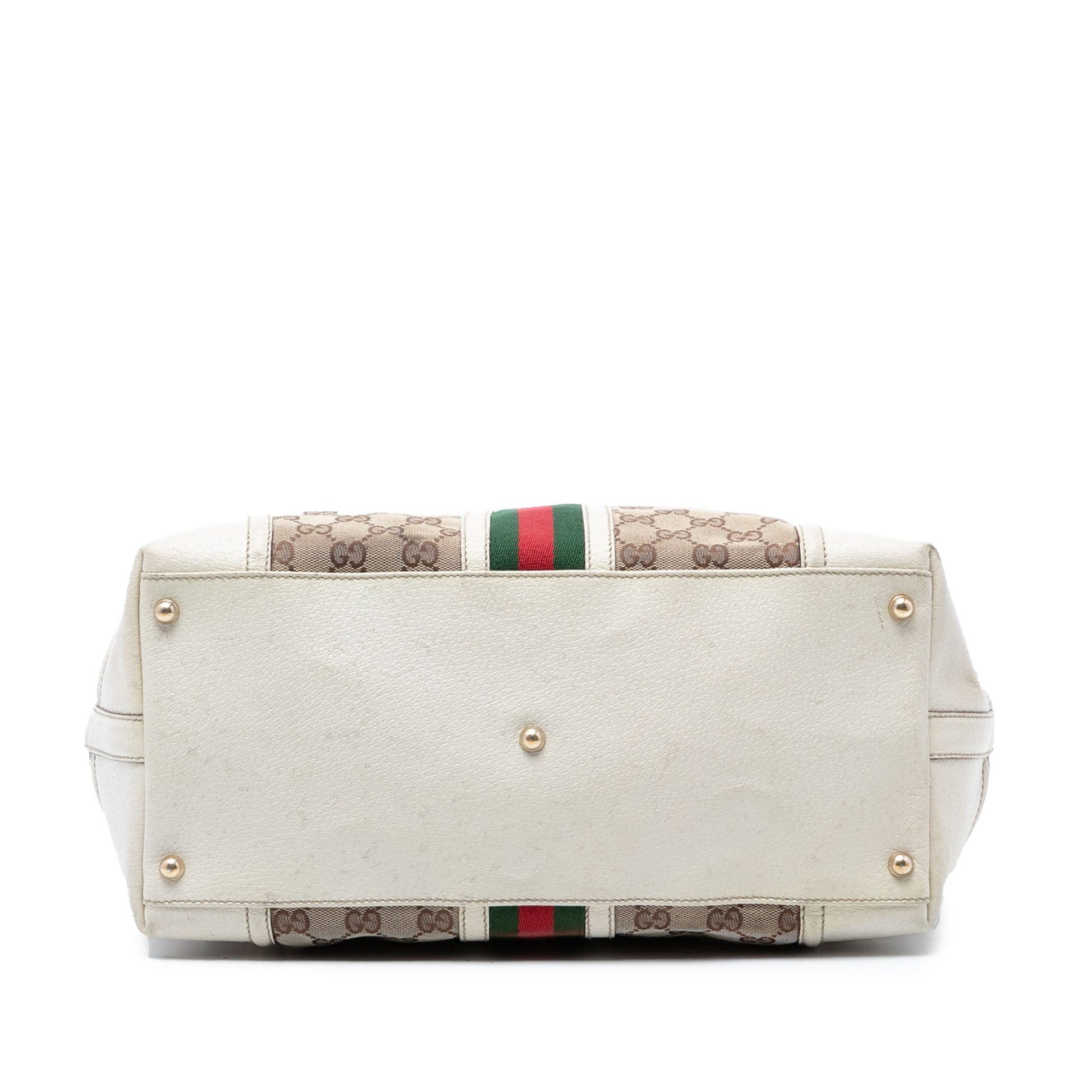 GG Canvas Web Treasure Boston Bag
