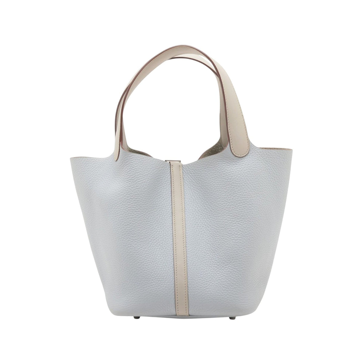 Hermès Bicolor Clemence and Swift Picotin Lock 22 — Blue