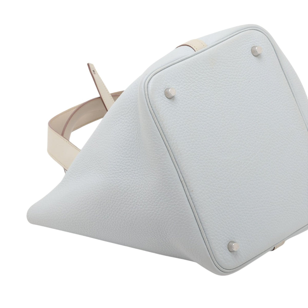 Hermès Bicolor Clemence and Swift Picotin Lock 22 — Blue
