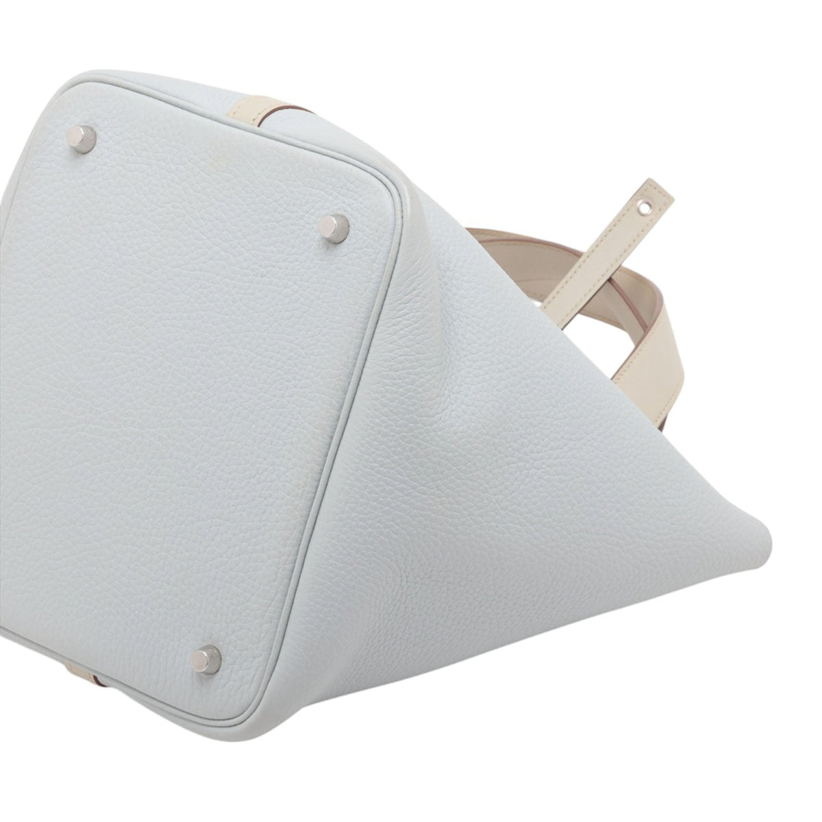 Hermès Bicolor Clemence and Swift Picotin Lock 22 — Blue