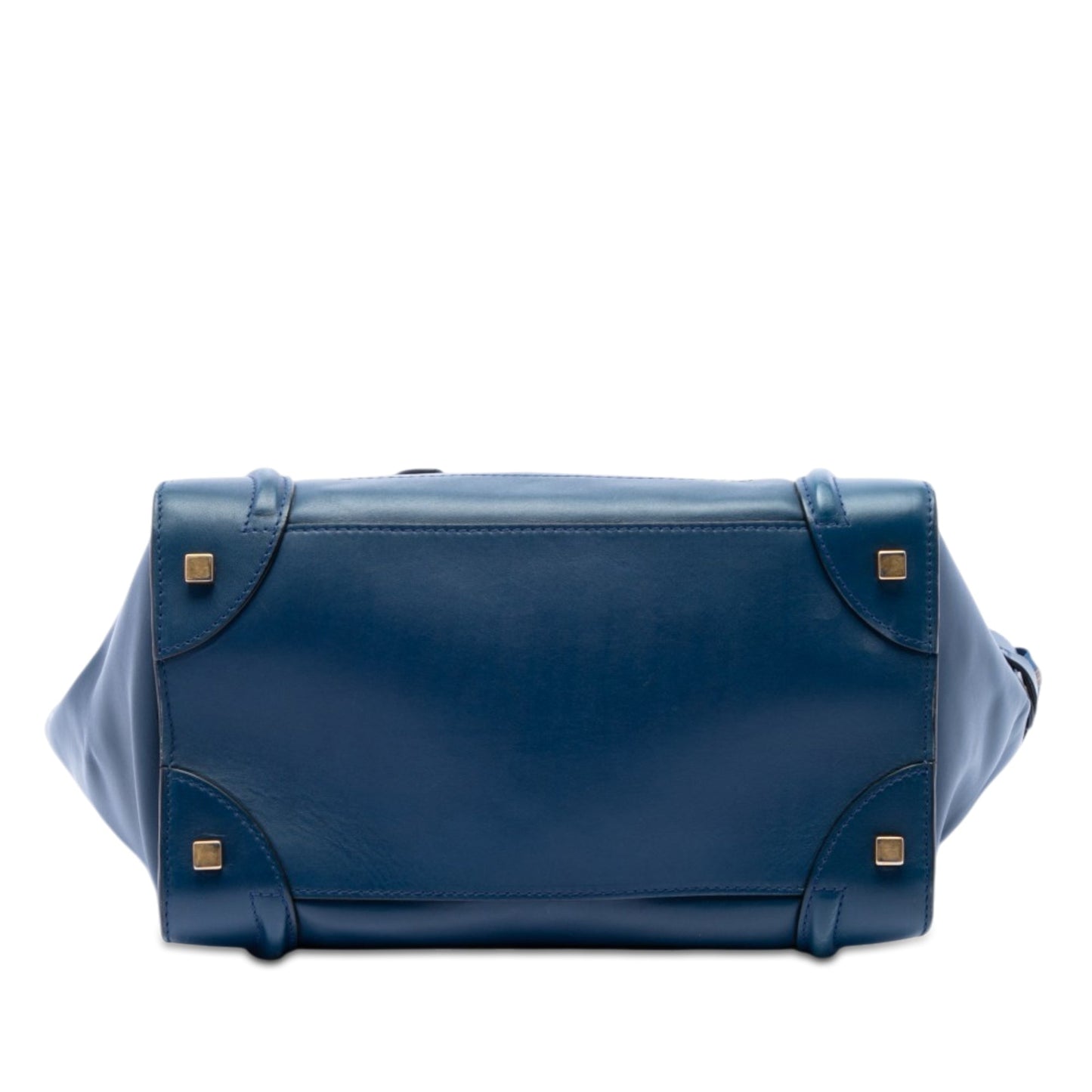 Celine Mini Bicolor Leather Luggage Tote