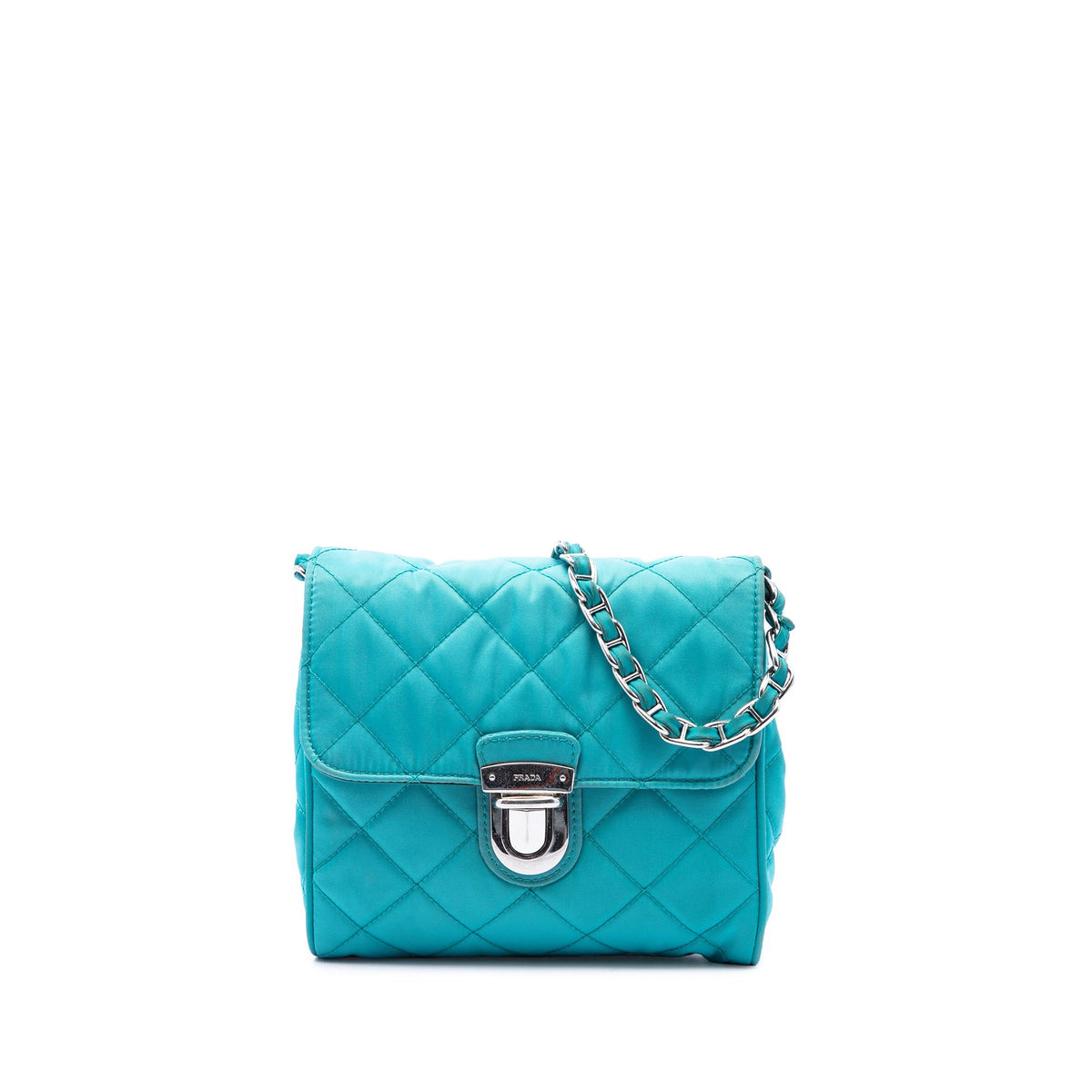 Prada Impuntu Tessuto Chain Crossbody