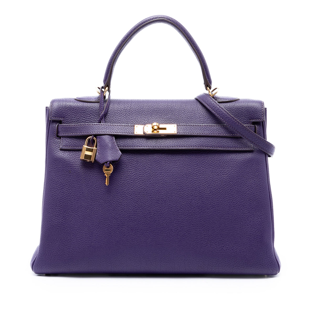 Hermès Togo Kelly II Retourne 35 — Purple