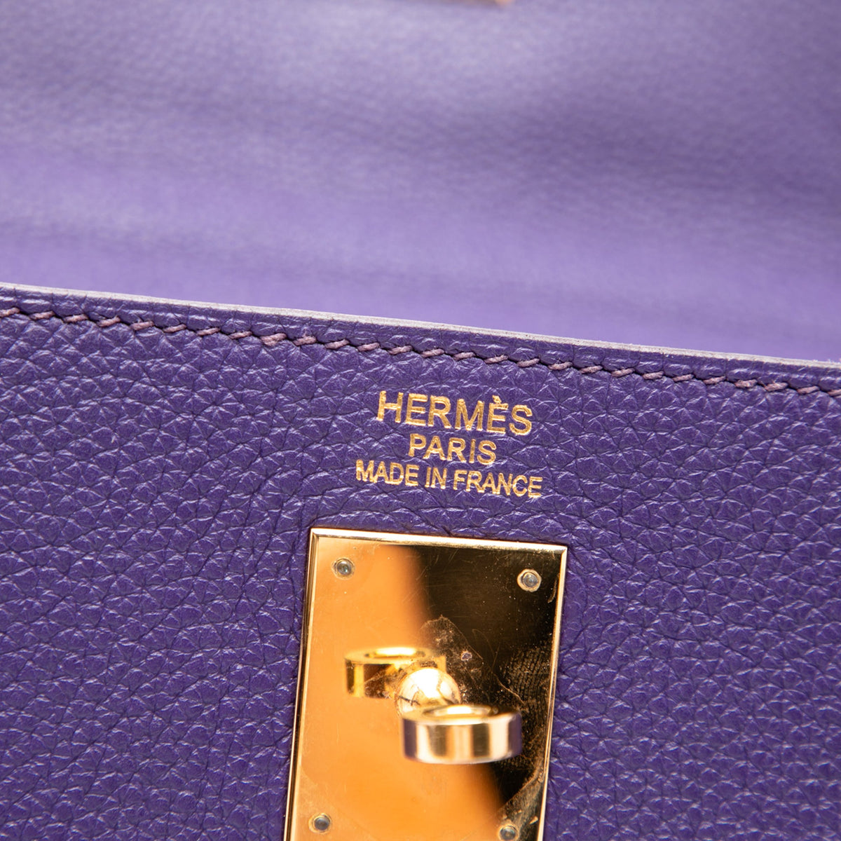Hermès Togo Kelly II Retourne 35 — Purple