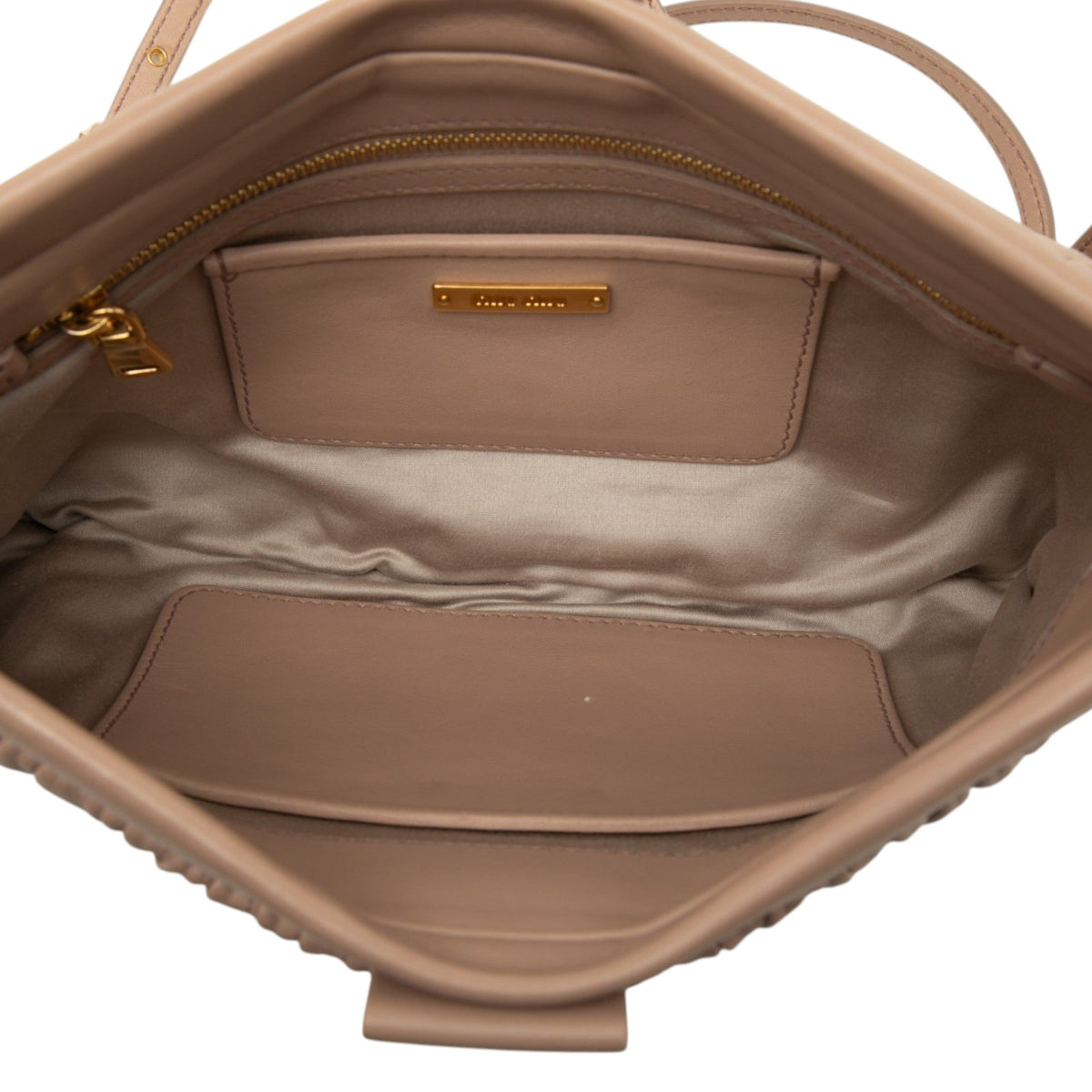 Miu Miu Matelasse Nappa Frame Clutch with Strap