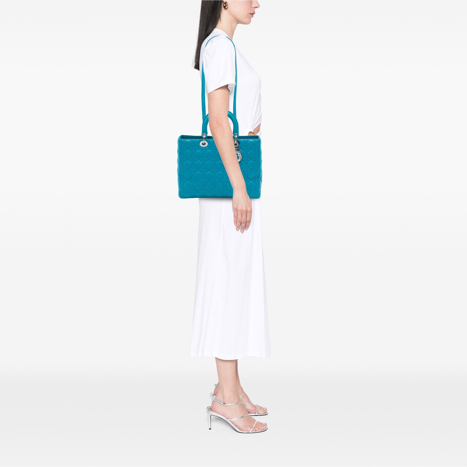 Dior Large Lambskin Cannage Lady Dior