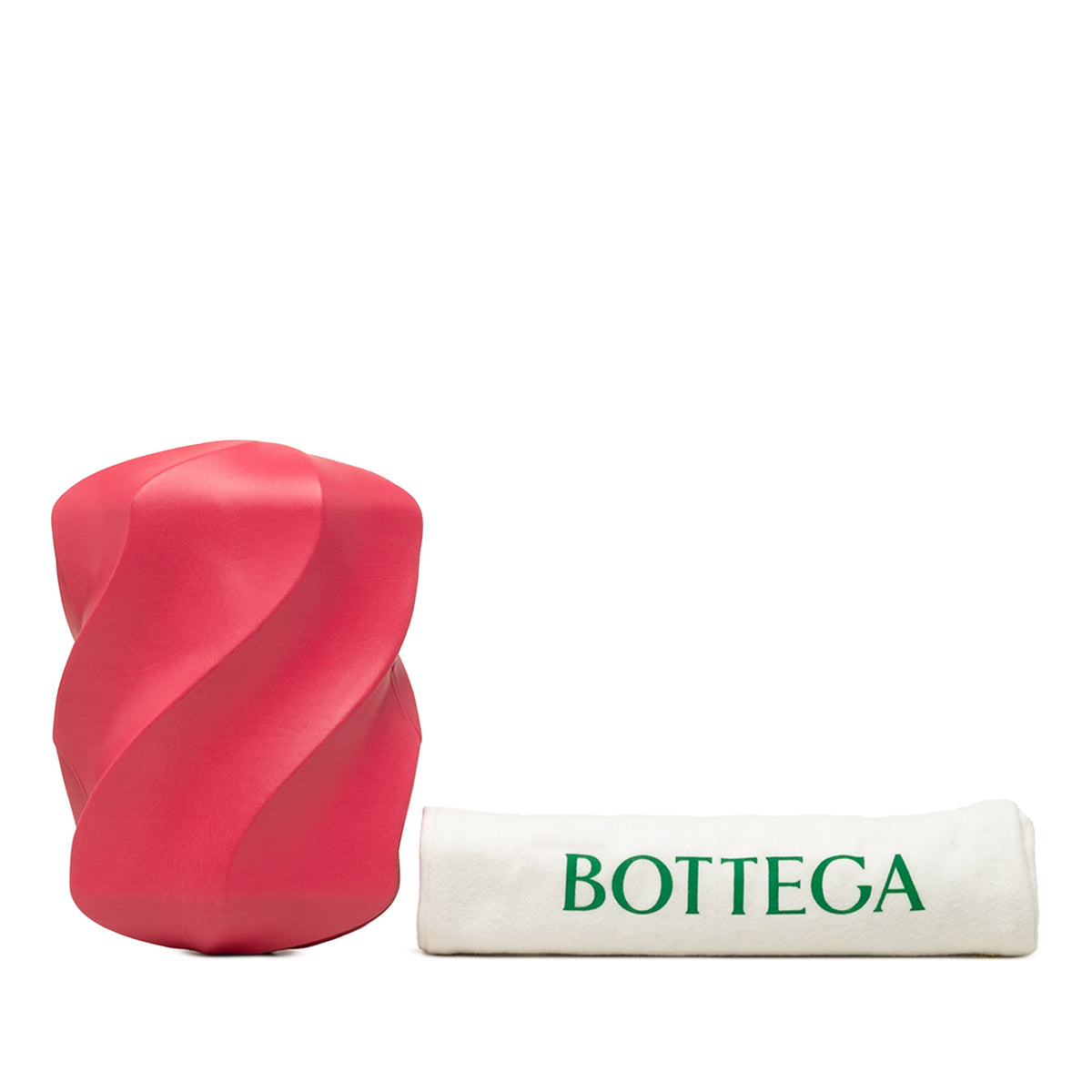 Bottega Veneta Calfskin The Whirl Clutch — Pink