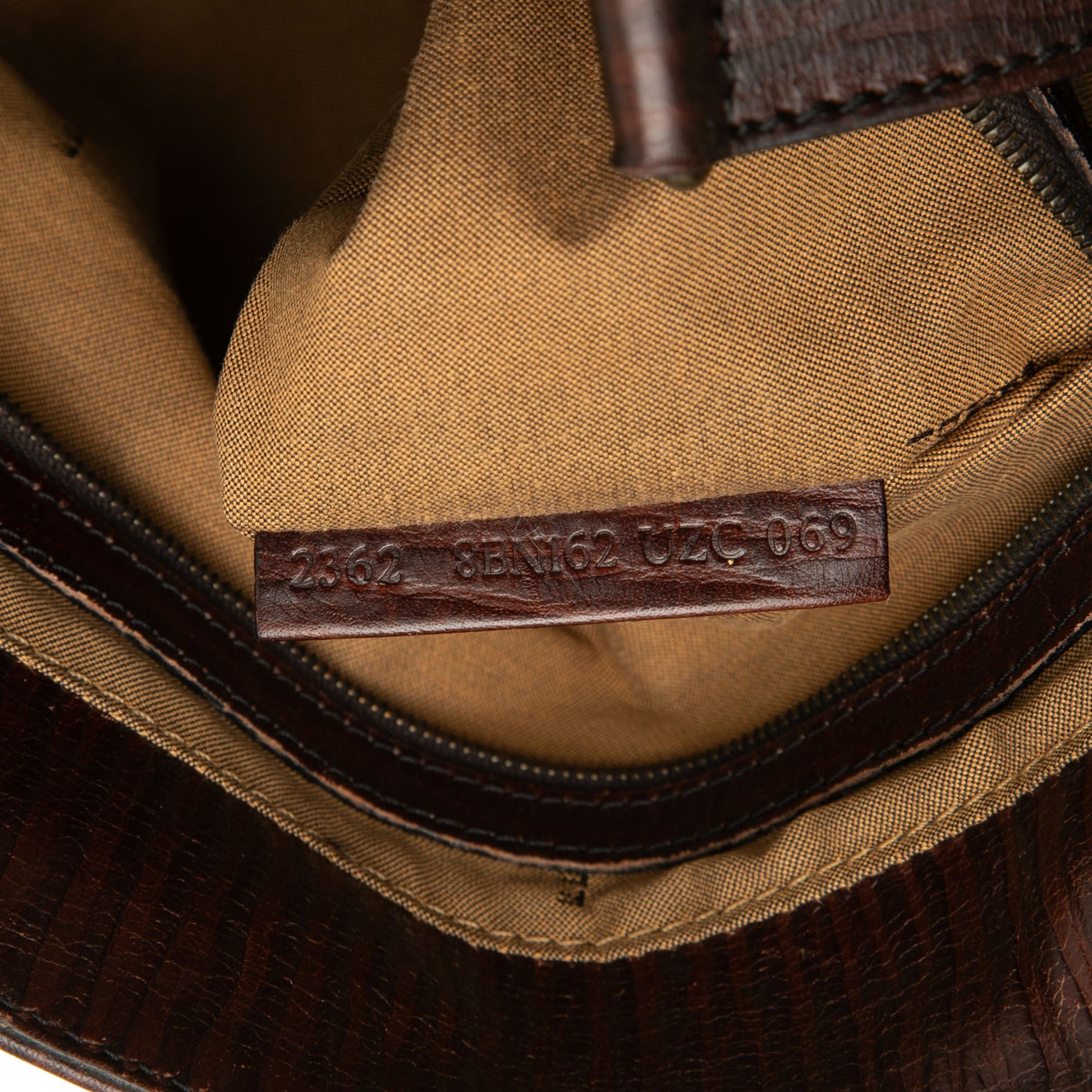 Fendi Medium Zucca Velvet Etniko Du Jour Handbag