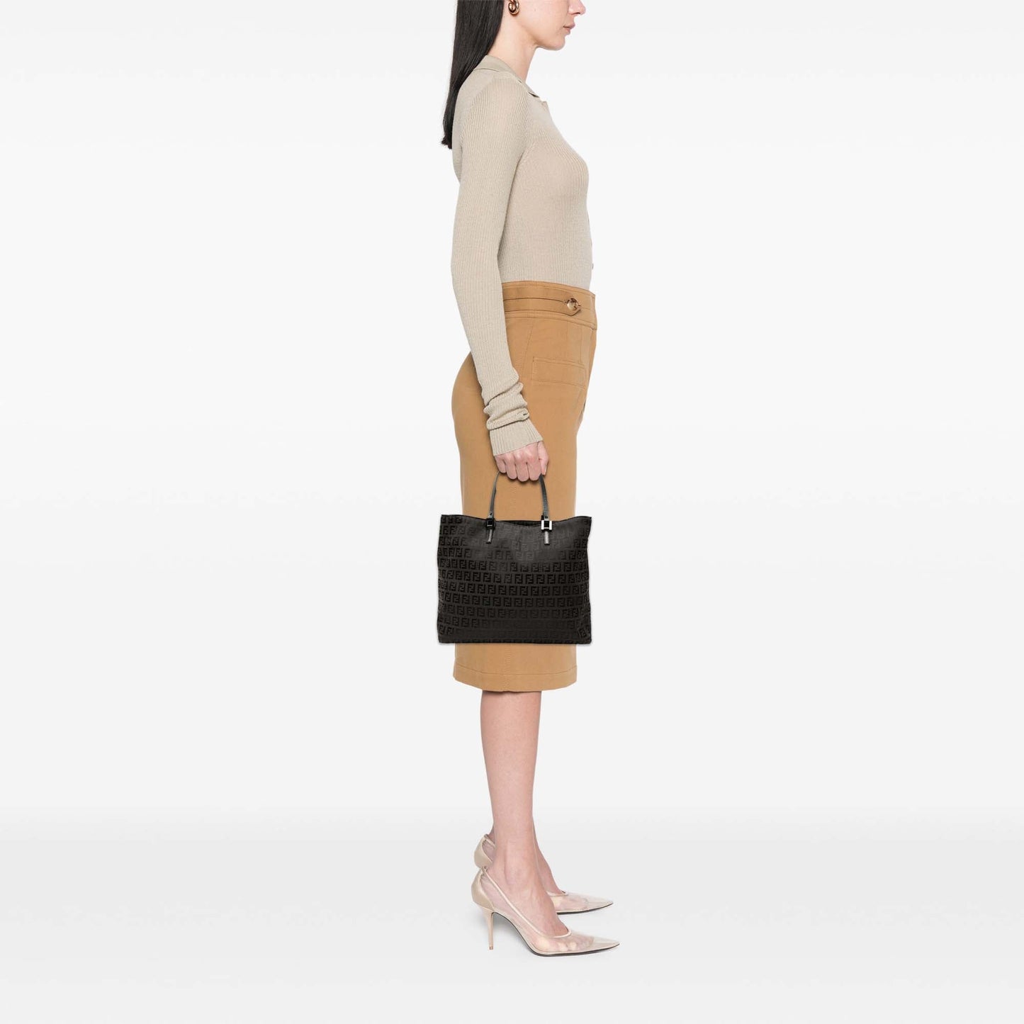 Fendi Zucchino Canvas Tote