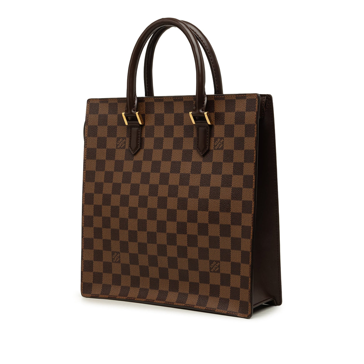 Louis Vuitton Damier Ebene Venice Sac Plat — Brown