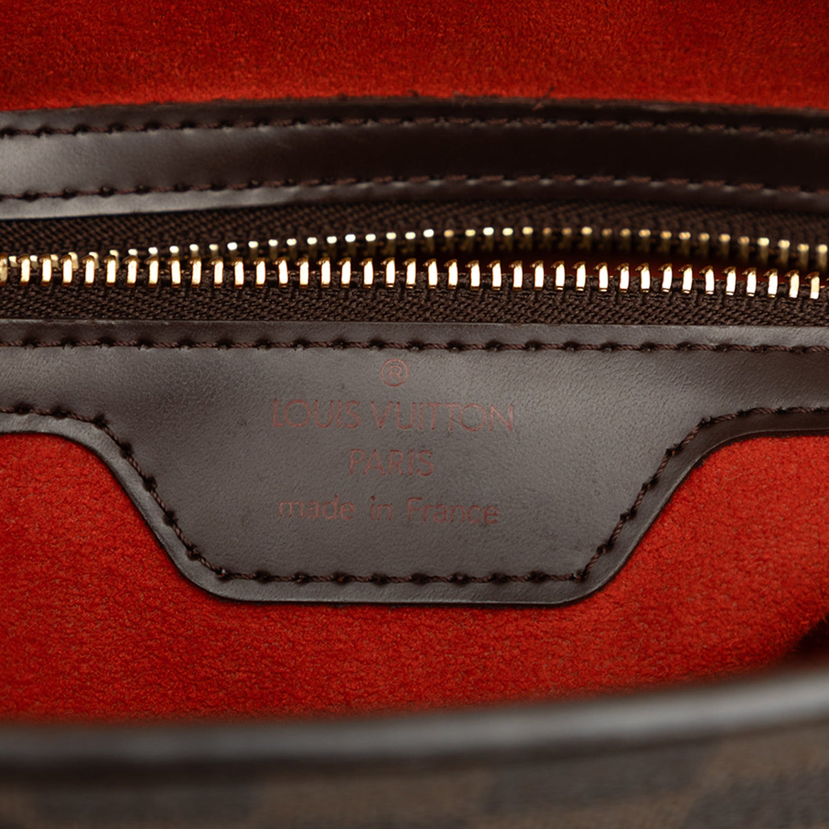 Louis Vuitton Damier Ebene Venice Sac Plat — Brown