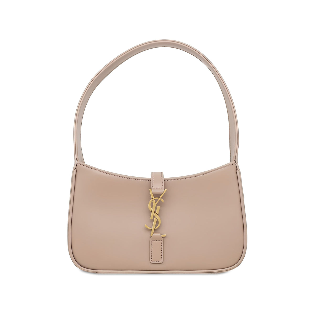 Saint Laurent Mini Smooth Calfskin Le 5 a 7 — Beige