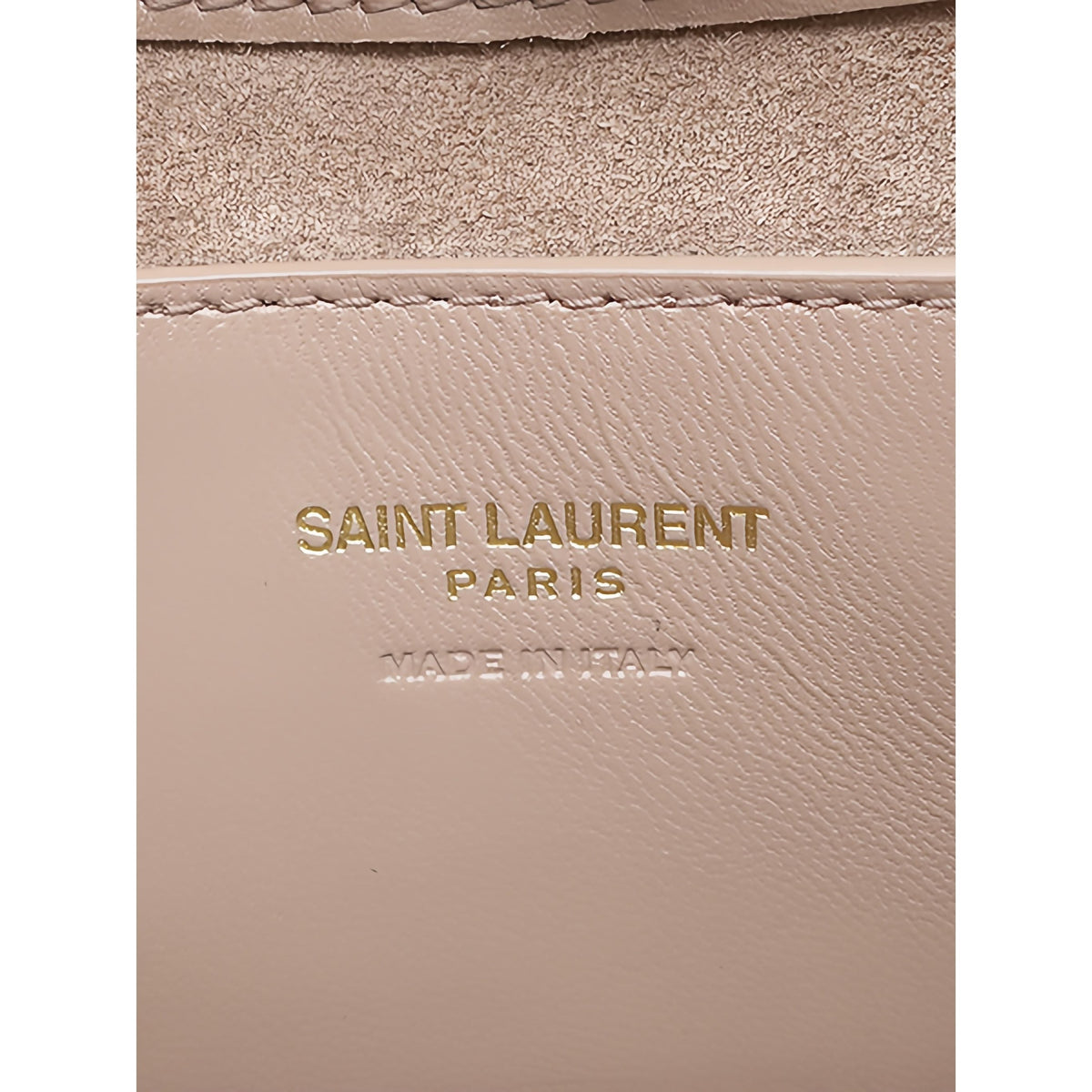 Saint Laurent Mini Smooth Calfskin Le 5 a 7 — Beige