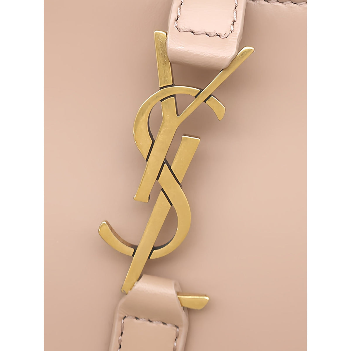 Saint Laurent Mini Smooth Calfskin Le 5 a 7 — Beige