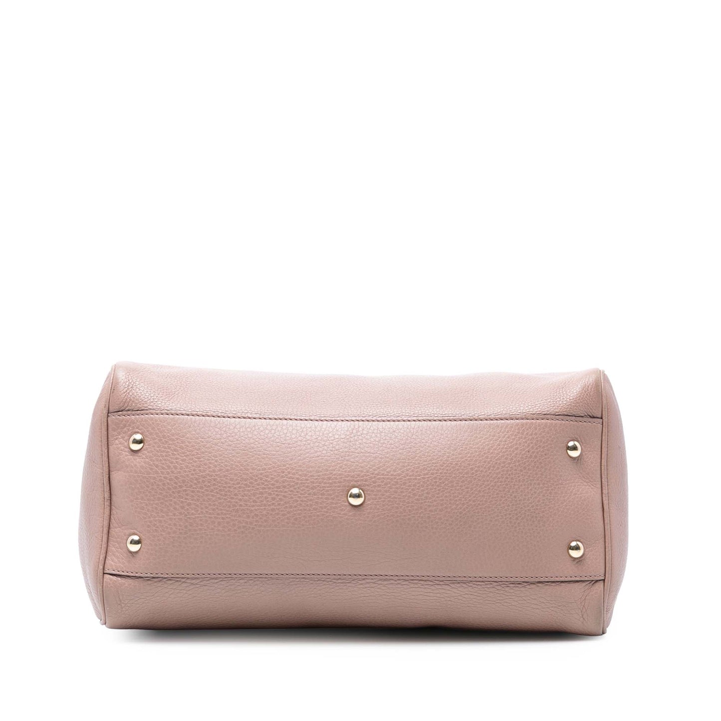 Gucci Medium Calfskin Bamboo Shopper Boston Bag