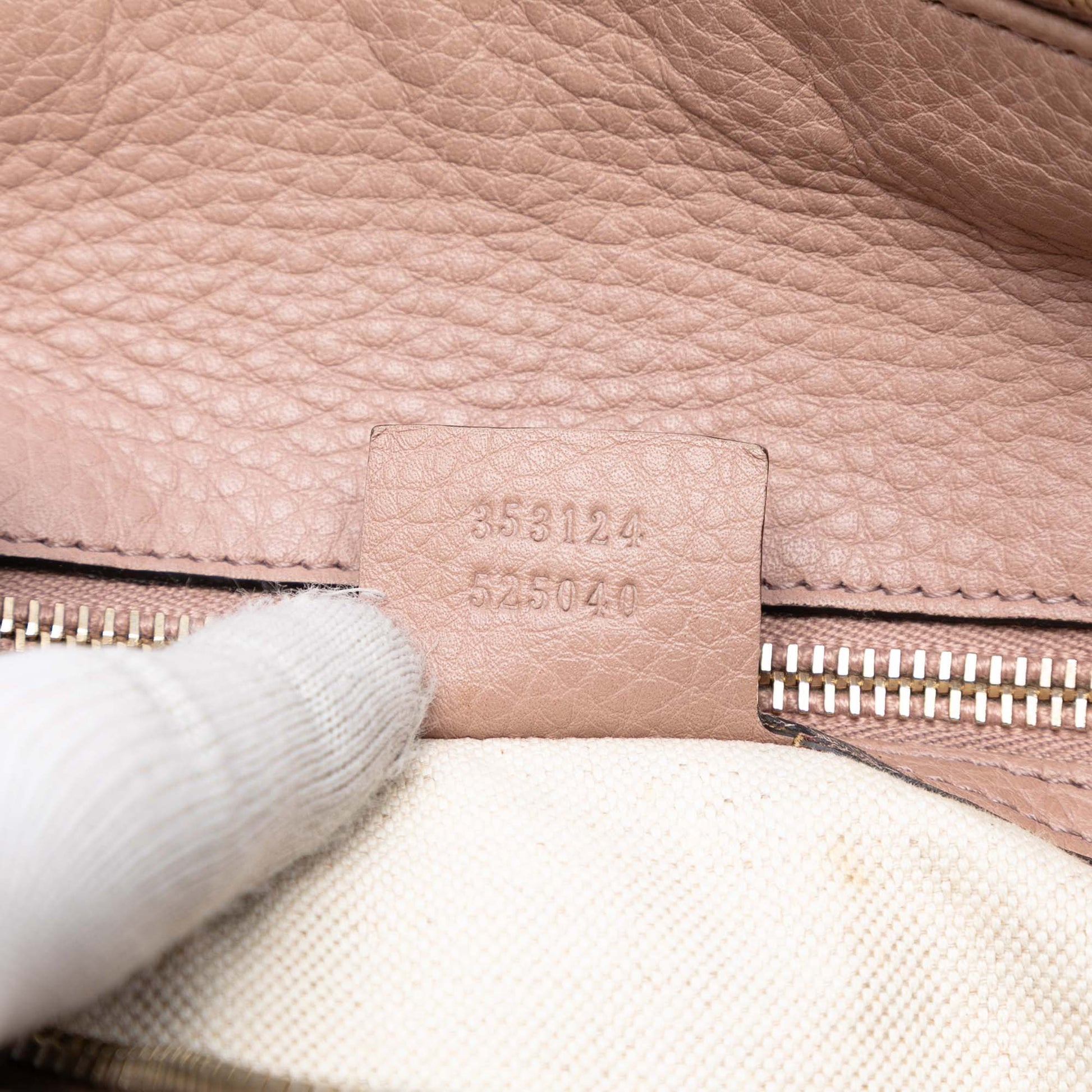 Gucci Medium Calfskin Bamboo Shopper Boston Bag
