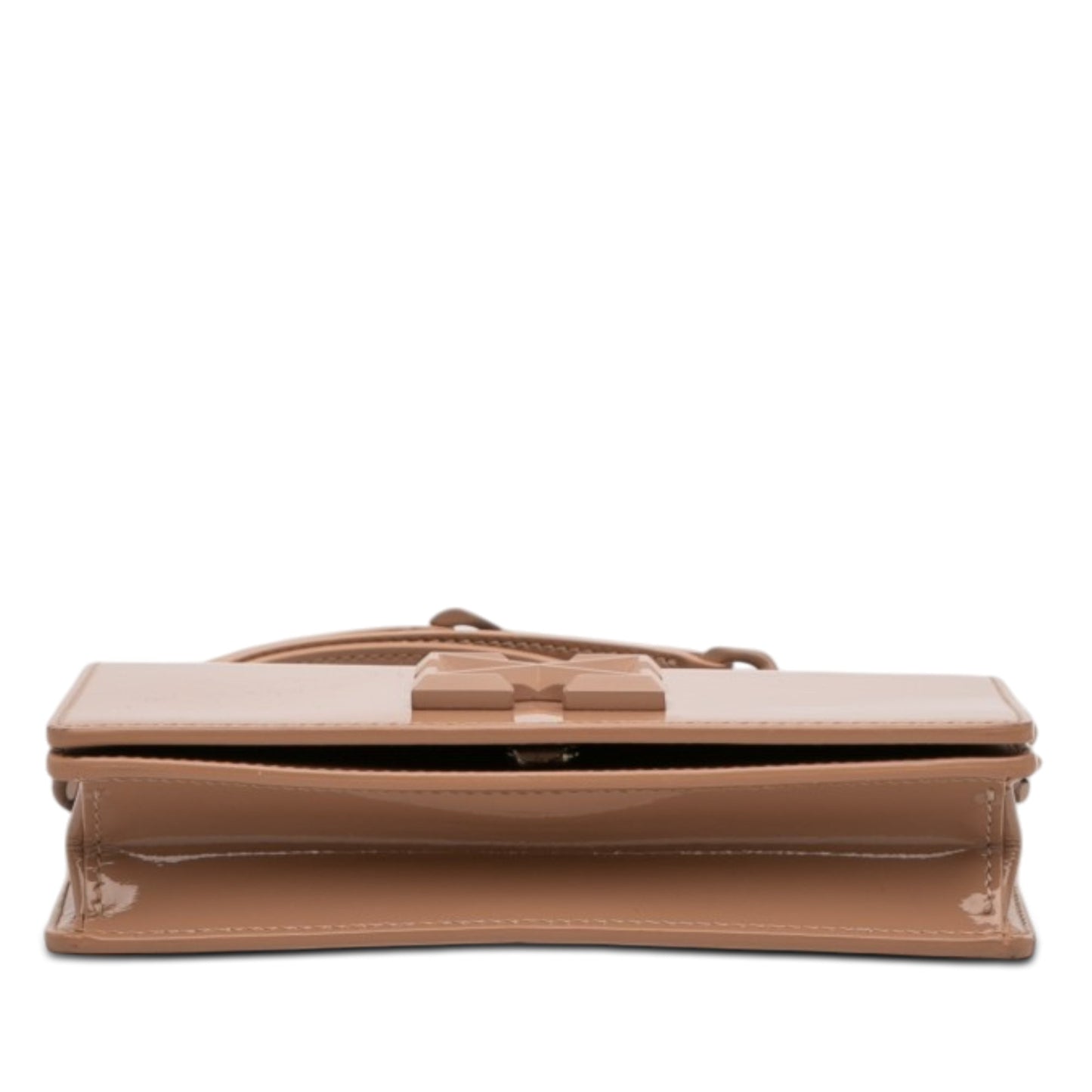 Off-White Patent Jitney 0.5 Crossbody