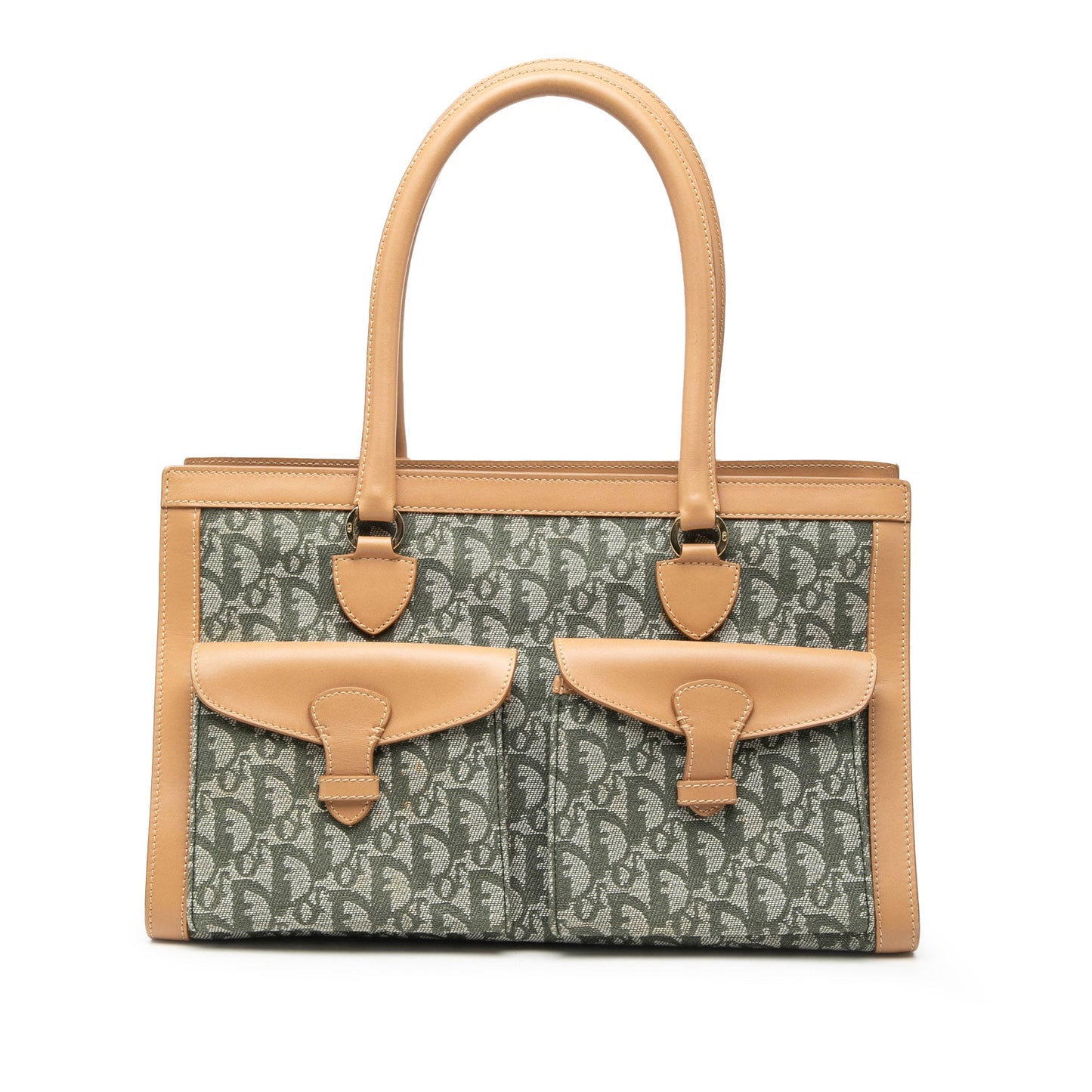 Dior Diorissimo Trotter Canvas Double Pocket Tote