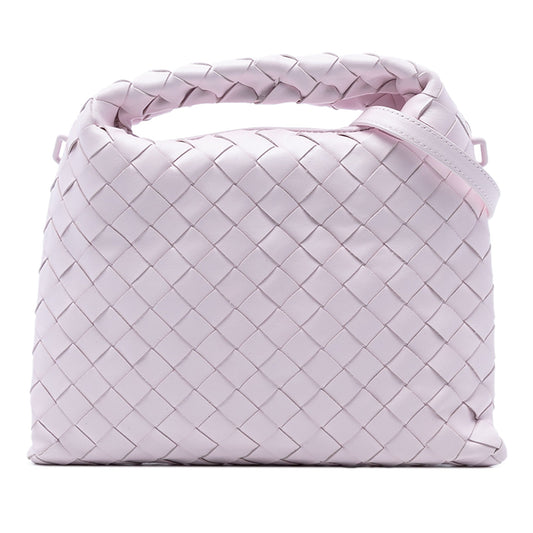 Bottega Veneta Mini Calfskin Intrecciato Hop Satchel
