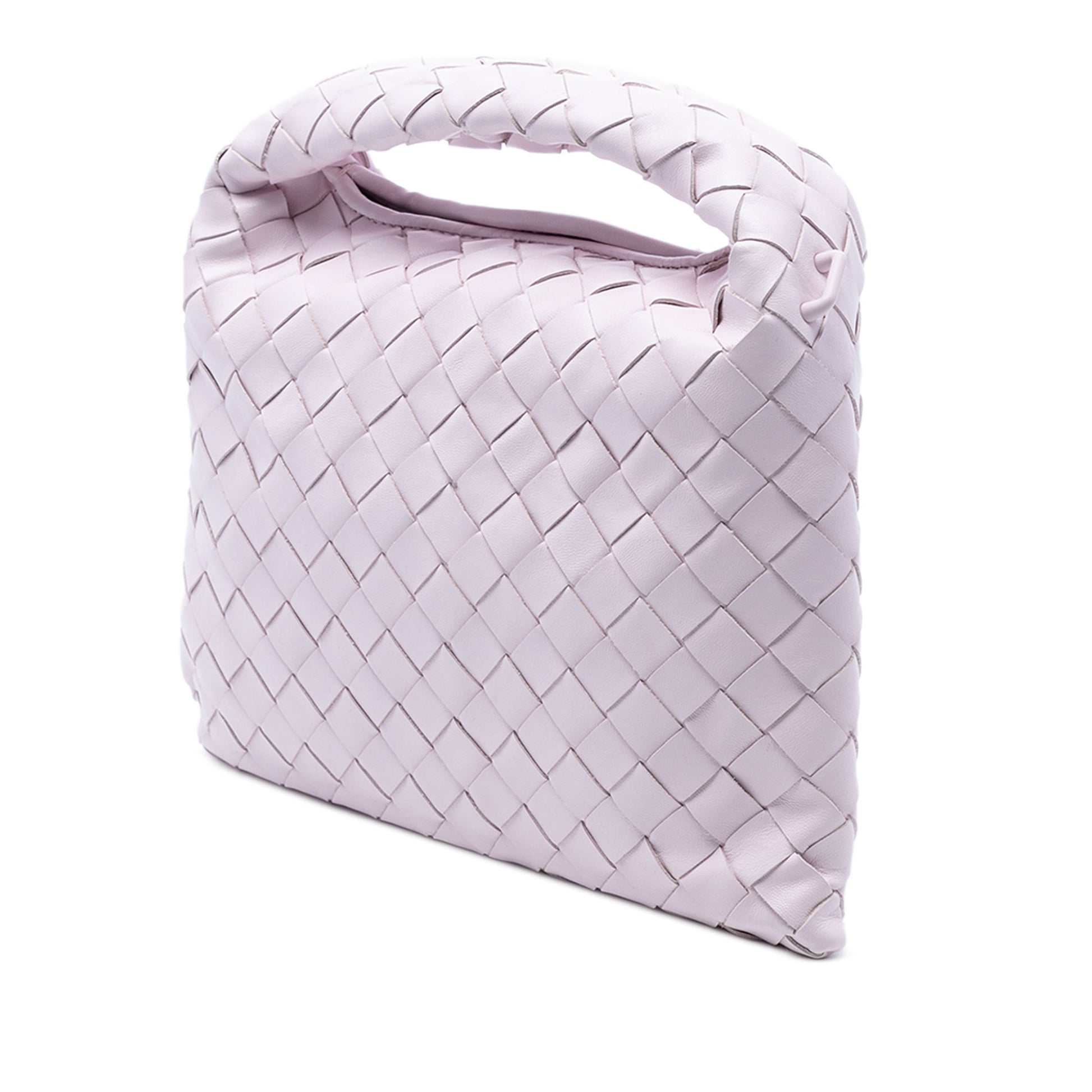 Bottega Veneta Mini Calfskin Intrecciato Hop Satchel