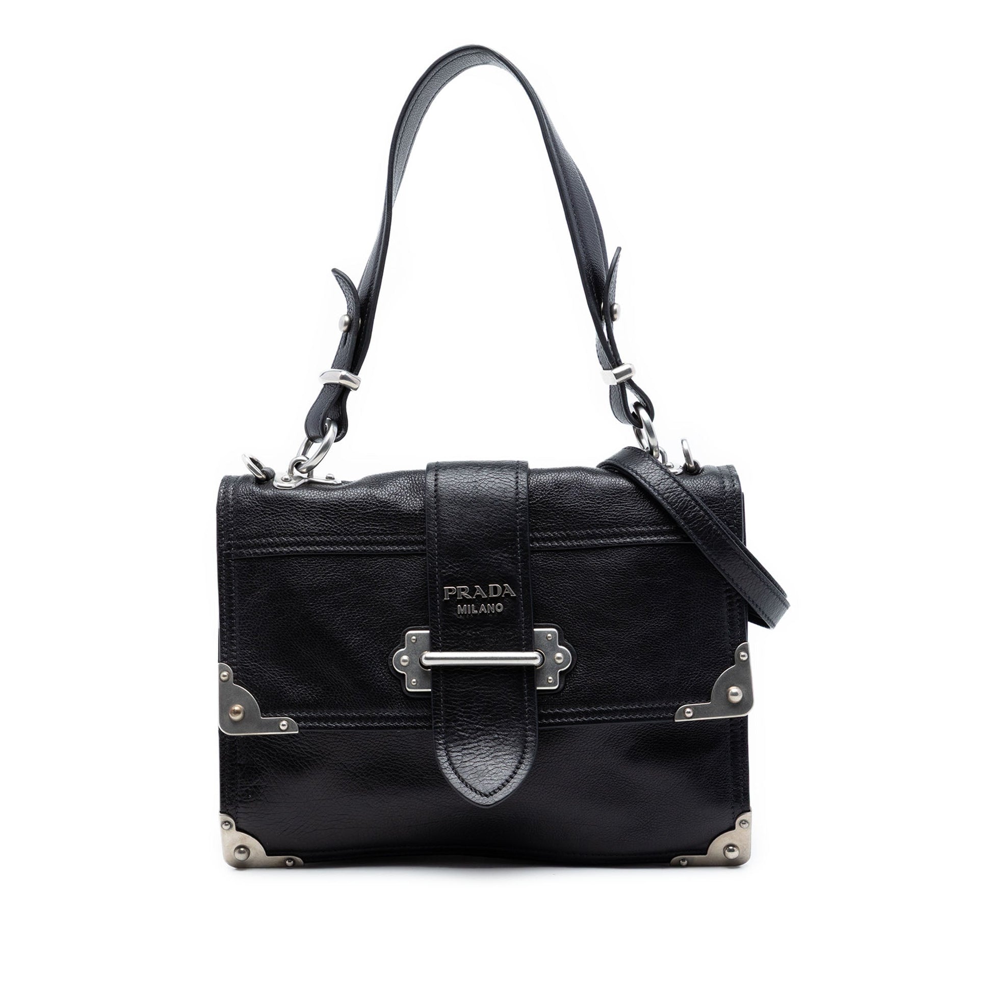 Prada Glace Calf Soft Cahier Satchel
