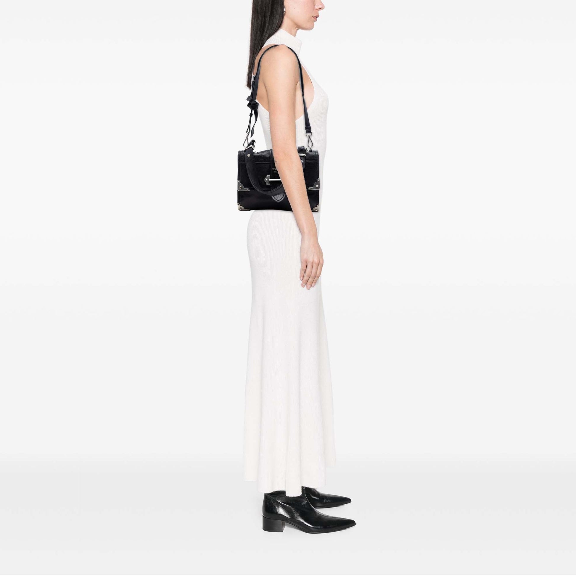 Prada Glace Calf Soft Cahier Satchel