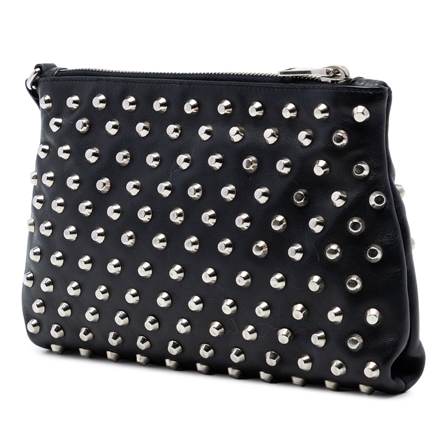 Prada Studded Leather Clutch