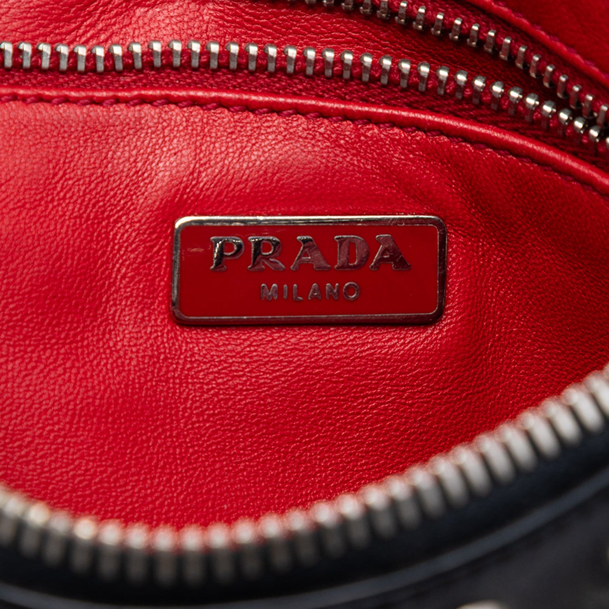 Prada Studded Leather Clutch