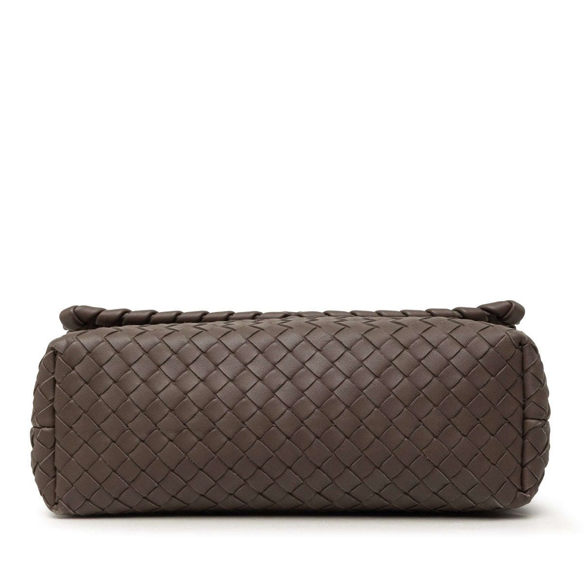 Bottega Veneta Small Nappa Intrecciato Olimpia Shoulder Bag — Brown