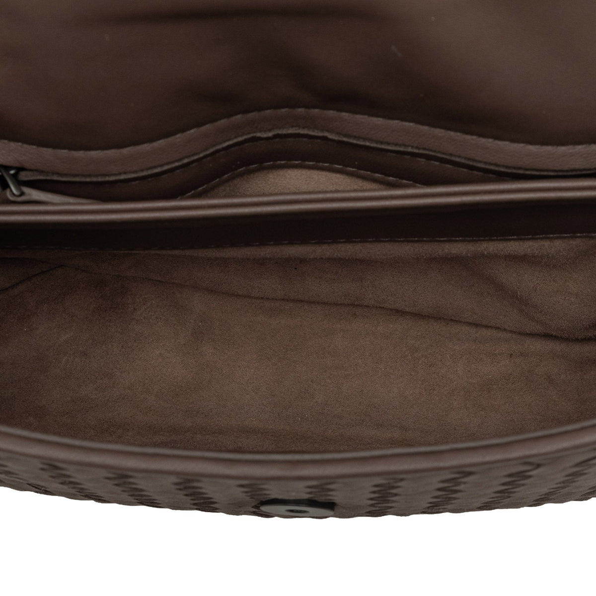 Bottega Veneta Small Nappa Intrecciato Olimpia Shoulder Bag — Brown