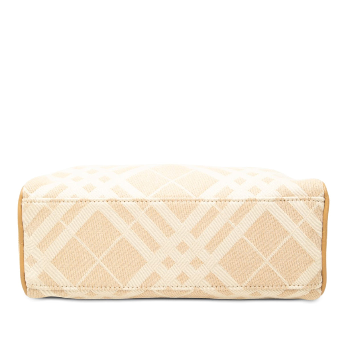 Burberry Nova Check Canvas Shoulder Bag — Beige