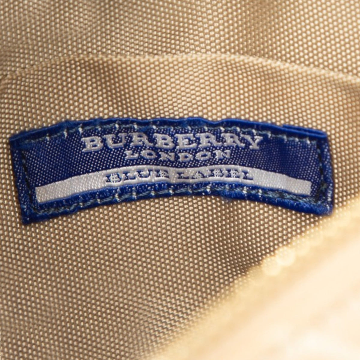 Burberry Nova Check Canvas Shoulder Bag — Beige