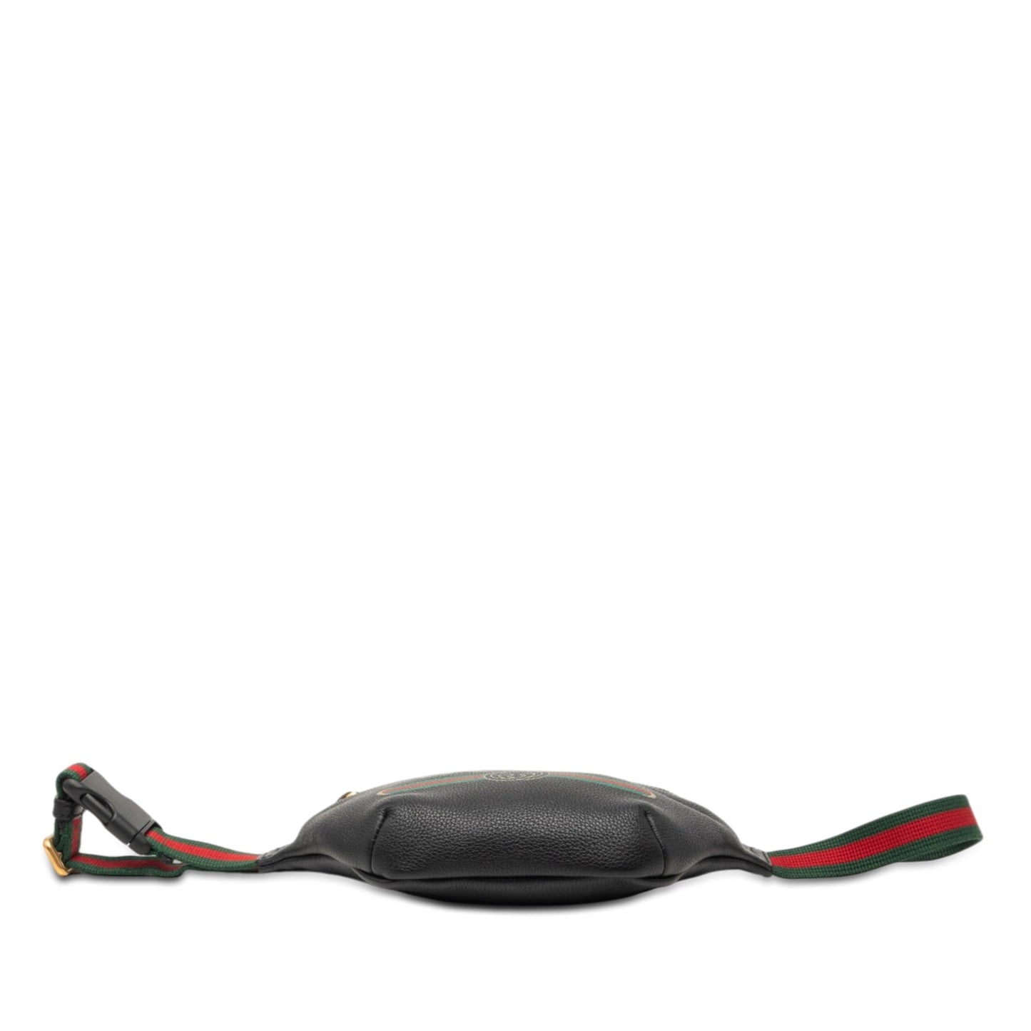 Gucci Small Grained Calfskin Web Logo Belt Bag