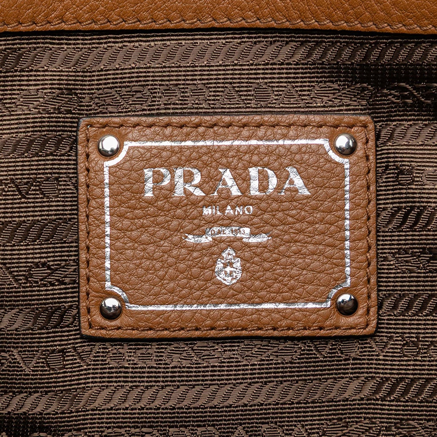 Prada Vitello Phenix Side Zip Shopper Tote