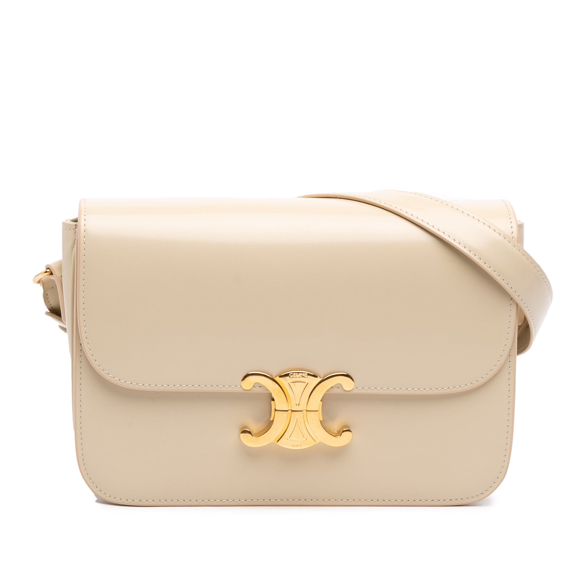 Celine Classique Shiny Calfskin Triomphe Crossbody
