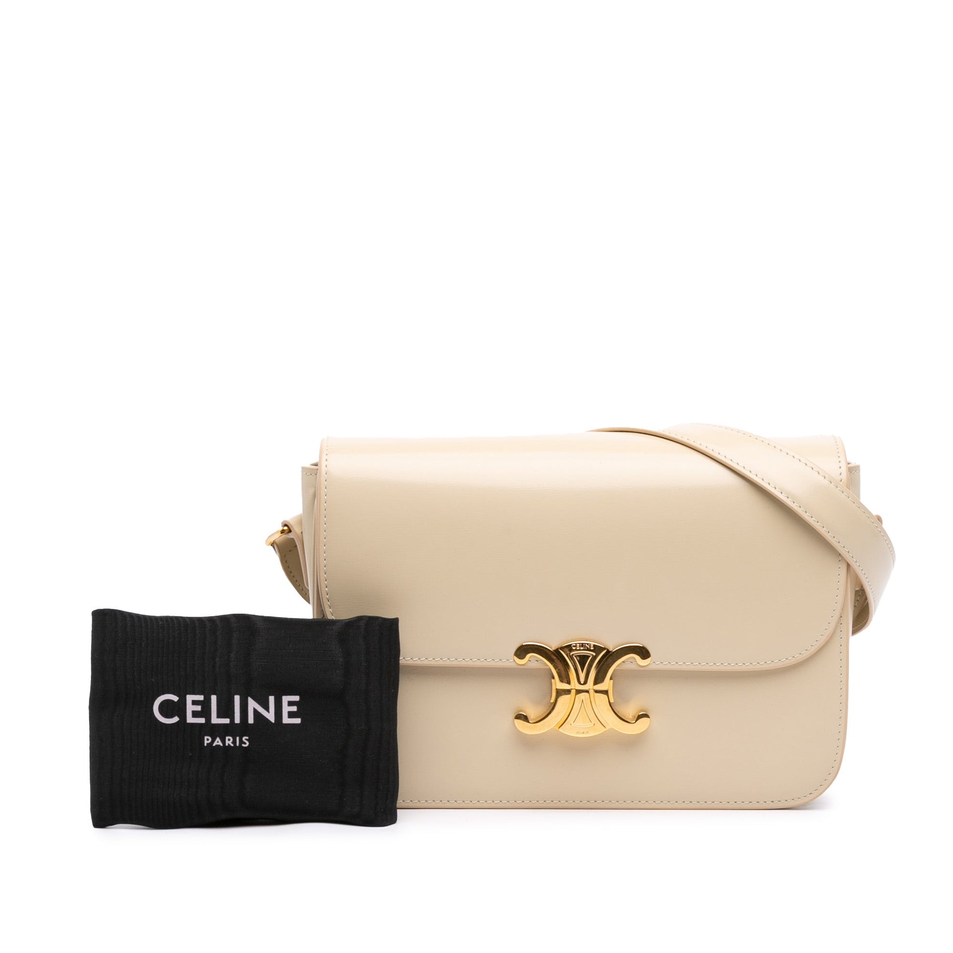 Celine Classique Shiny Calfskin Triomphe Crossbody