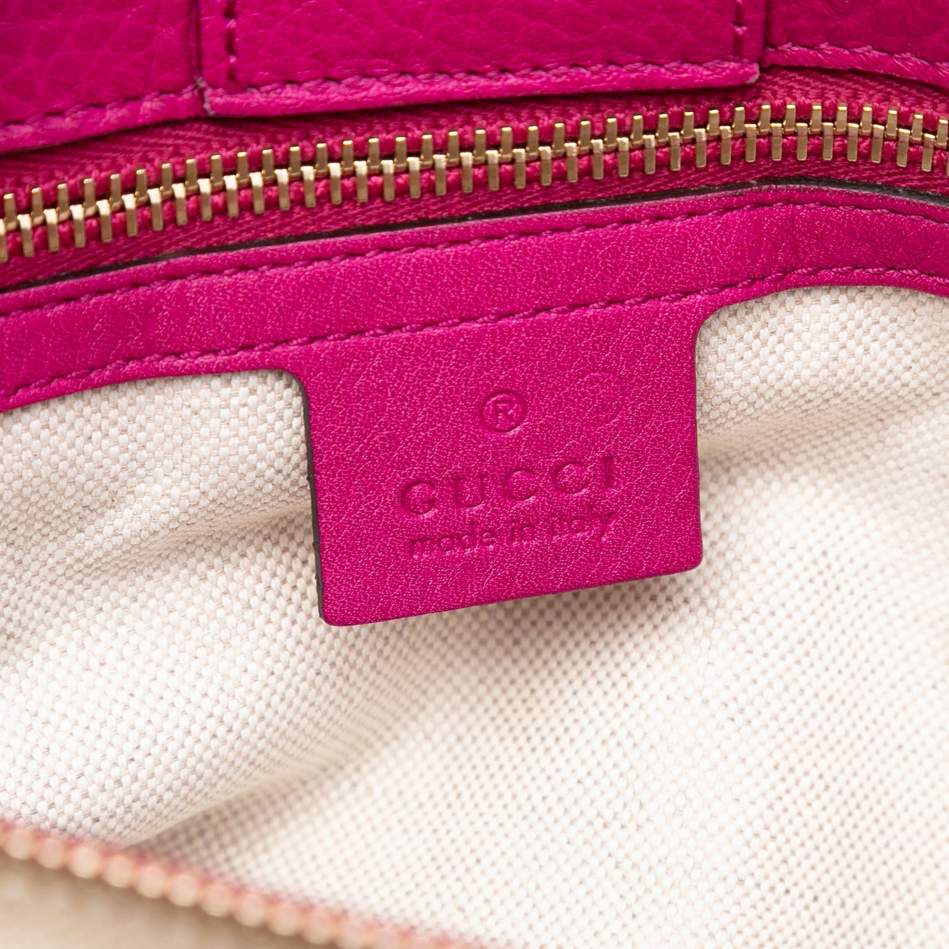 Gucci Medium Calfskin Bamboo Shopper Satchel