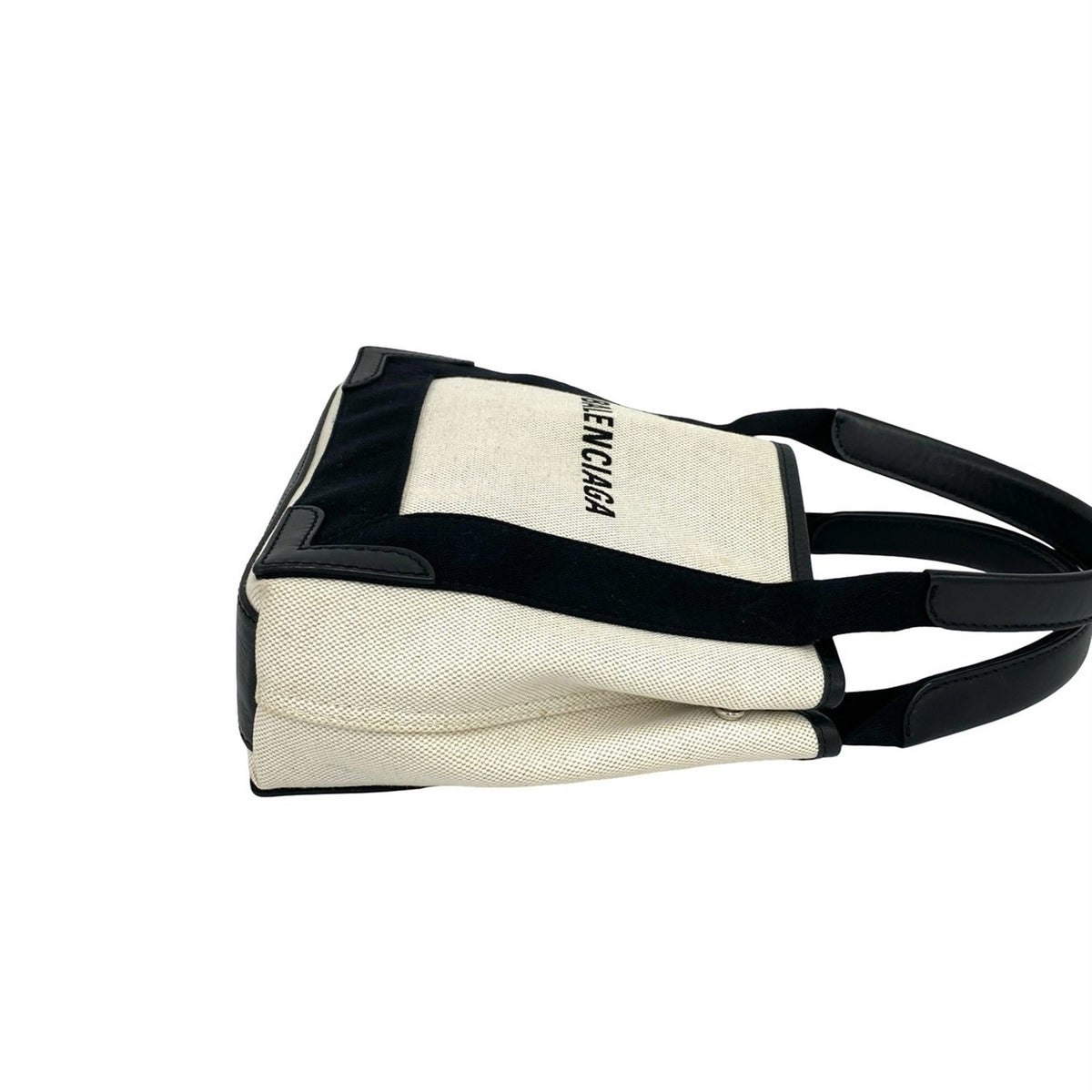 Balenciaga Canvas Navy Cabas S