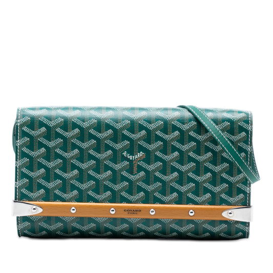 Goyard Goyardine Monte Carlo Bois Clutch with Strap