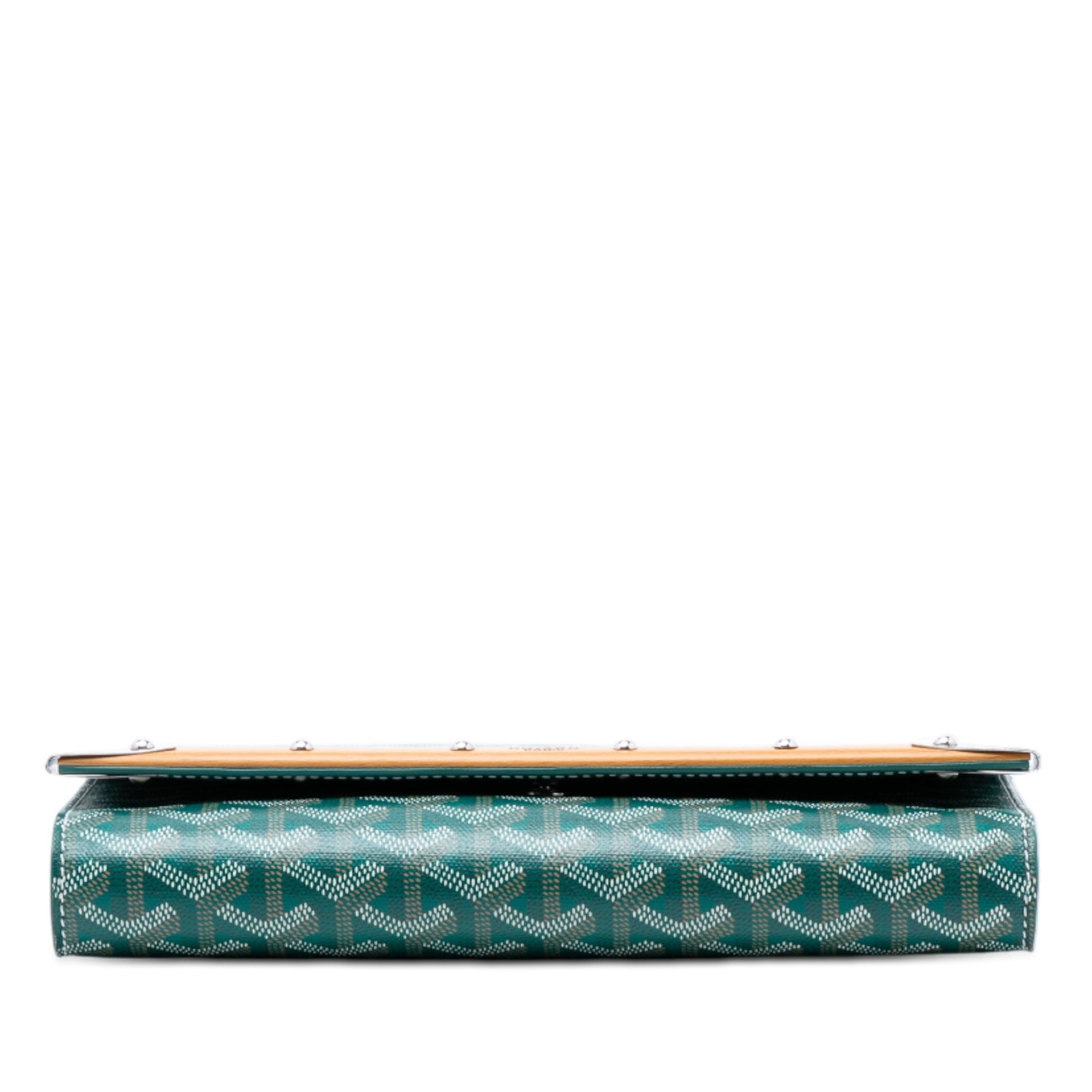 Goyard Goyardine Monte Carlo Bois Clutch with Strap