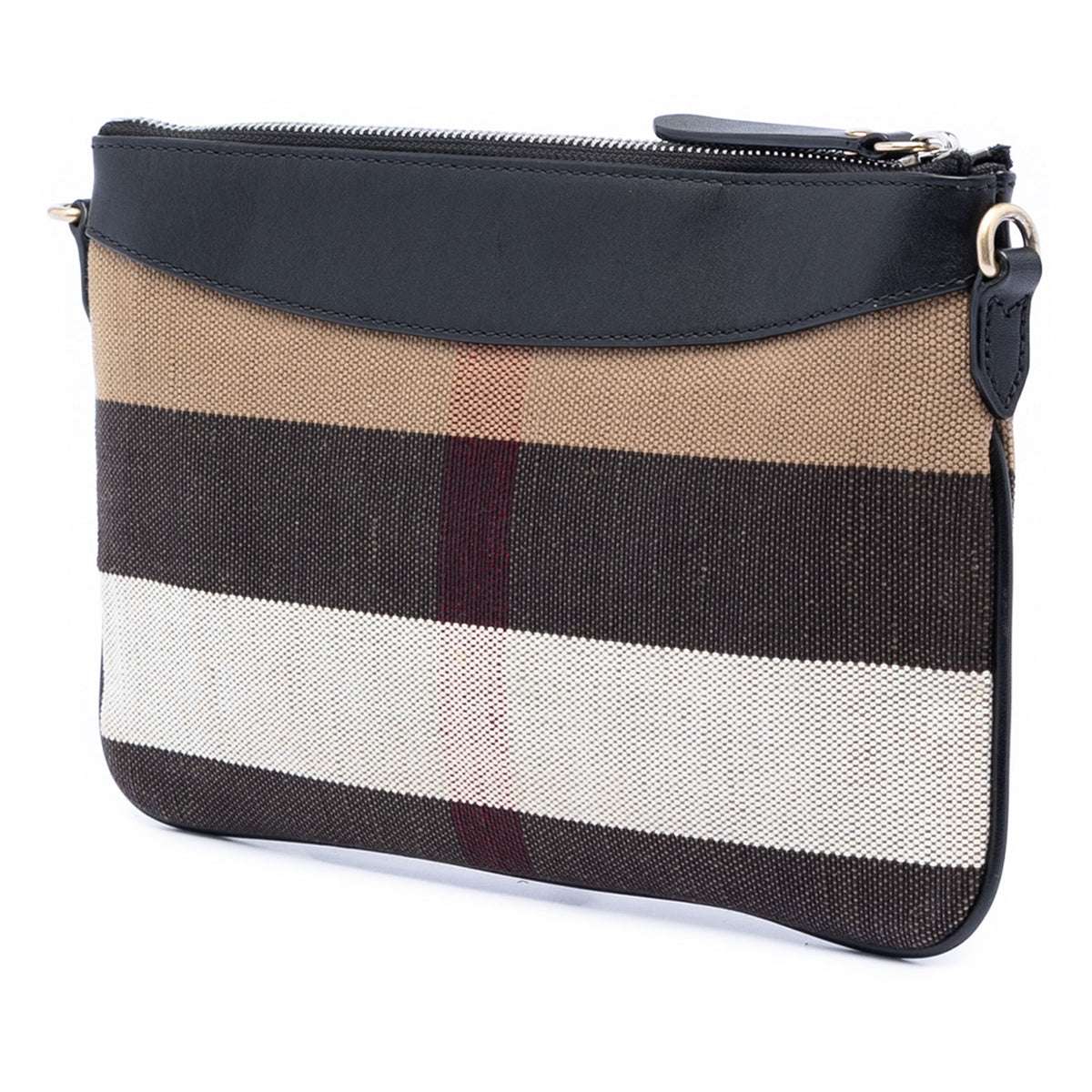 Burberry Mega Check Canvas Peyton Crossbody — Brown