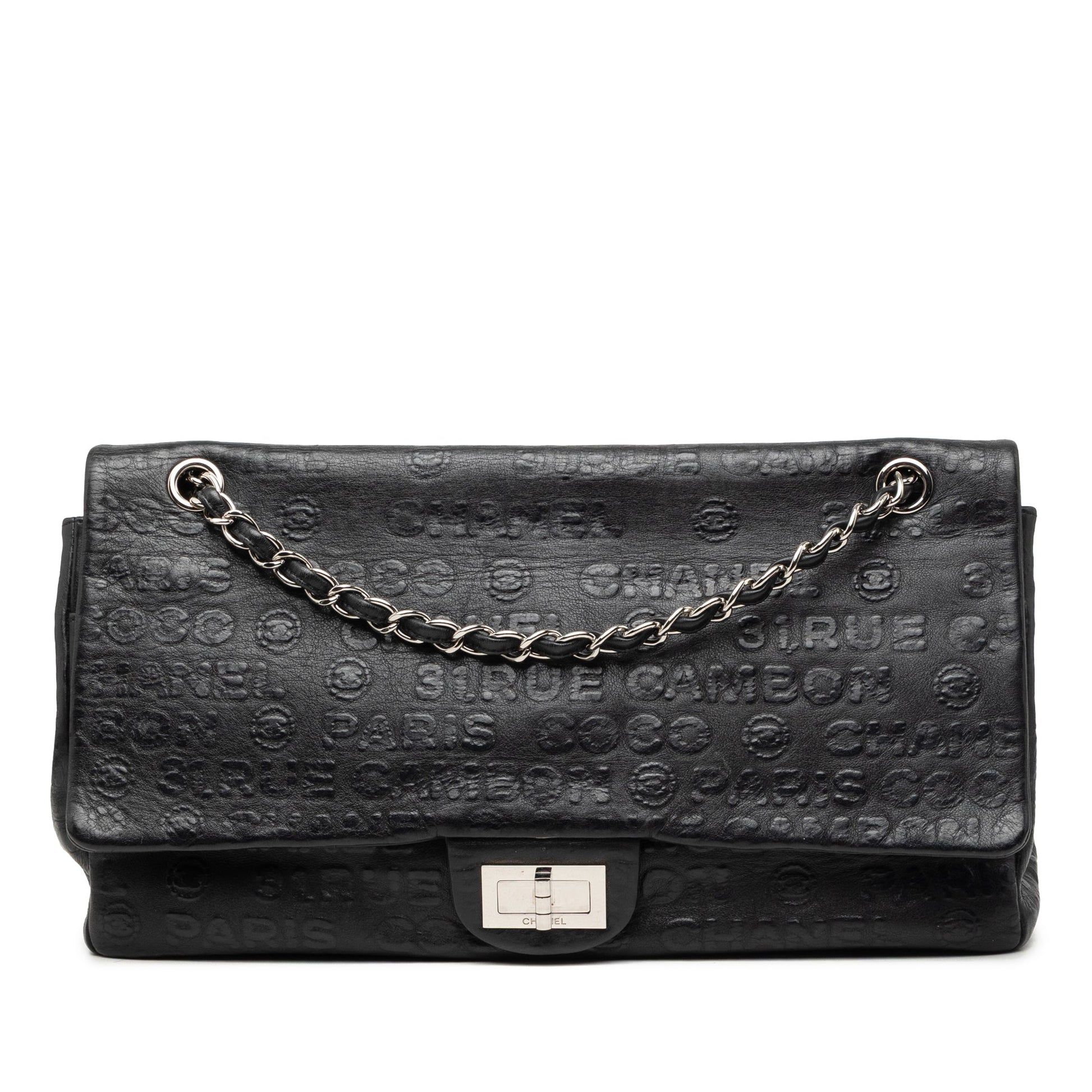 Chanel Maxi Embossed Calfskin 31 Rue Cambon Reissue 2.55 Double Flap