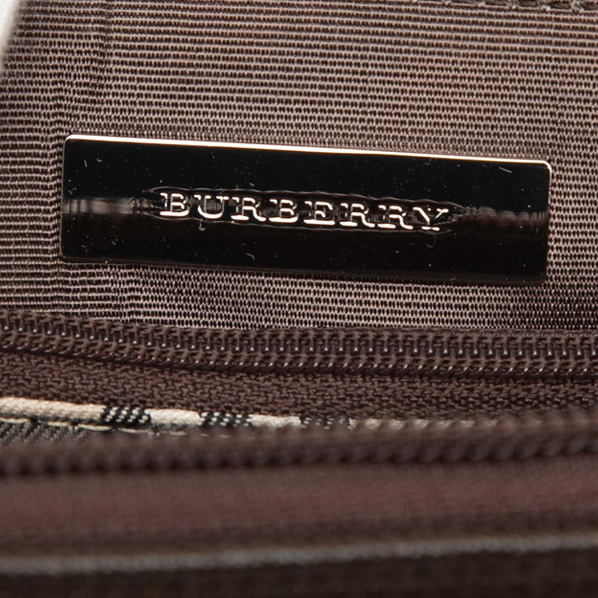 Burberry Leather Front Pocket Handbag