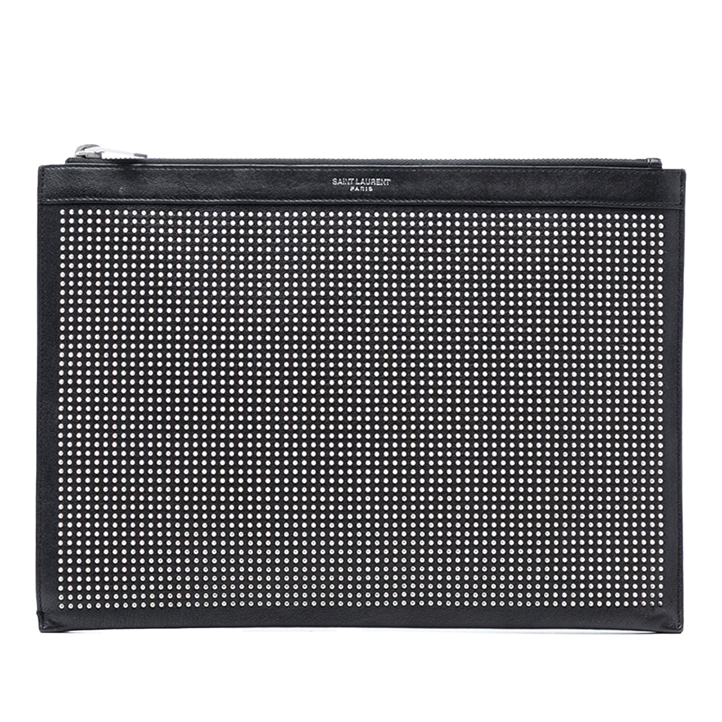 Saint Laurent Studded Leather Clutch