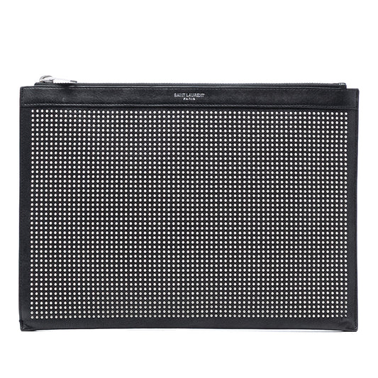 Saint Laurent Studded Leather Clutch